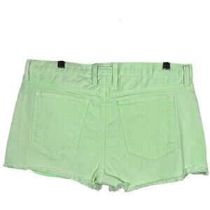 Current/Elliott Neon Cutoff Shorts Casual DenimLime Green Neon Shorty - 29